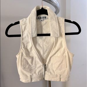 - I.Am.Gia corduroy crop vest top